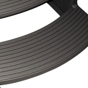 Confer Plastics Handi-Step Spa Hot Tub Stairs for Straight/Curved Spas, Charcoal