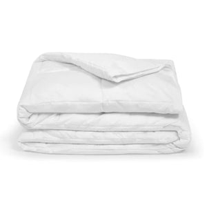 Sleepgram Twin Sized Pre Shrunk All Season Embroidered Cotton Comforter, White