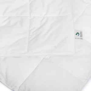 Sleepgram Twin Sized Pre Shrunk All Season Embroidered Cotton Comforter, White