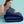 Sleepgram Supima 400 Thread Count Cotton Duvet Cover and Travel Bag, Queen, Blue