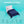 Sleepgram Supima 400 Thread Count Cotton Duvet Cover w/ Travel Bag, Twin, Blue