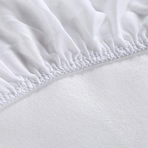 Sleepgram Breathable Sweat Proof Cotton Cover Mattress Protector, Full, White