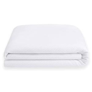 Sleepgram Breathable Sweat Proof Cotton Cover Mattress Protector, Queen, White