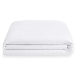 Sleepgram Breathable Sweat Proof Cotton Cover Mattress Protector, Twin, White