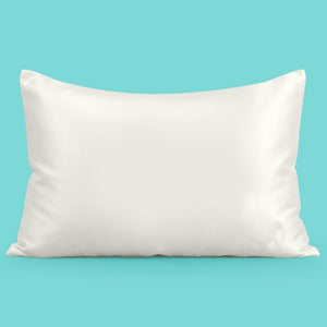 Sleepgram Regular King Size Breathable Cooling Grade 6A Silk Pillowcase, White