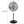 Hurricane Pro Series 20 Inch High Velocity Oscillating Pedestal Stand Fan, Black