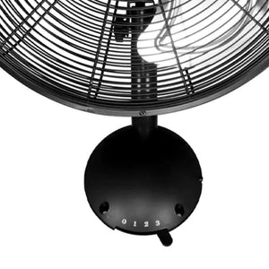 Hurricane 16 Inch Pro High Velocity Oscillating Metal Wall Mount Fan, Black