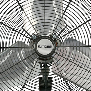 Hurricane 20 Inch Pro Commercial Grade Classic Oscillating Wall Mount Fan, Black