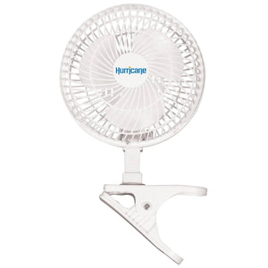 Hurricane Classic 6" Mini Clip On Fan for Desks & Night Stands, White (2 Pack)