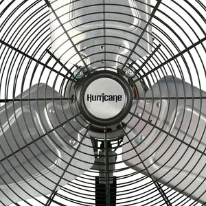 Hurricane 30 Inch Pro Commercial Grade Classic Oscillating Wall Mount Fan, Black