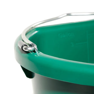 Farm Innovators 3 Gal Flat Back Plastic Heated Bucket, 70 Watt, Green (4 Pack) - TRAPSKI