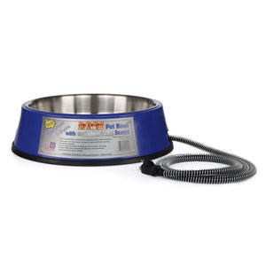 Farm Innovators 3 Quart Heated Pet Bowl with Stainless Steel Insert (3 Pack) - TRAPSKI