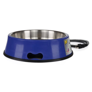 Farm Innovators 3 Quart Heated Pet Bowl with Stainless Steel Insert (3 Pack) - TRAPSKI
