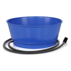 Farm Innovators 60 Watt 1.5 Gallon Electric Heated Pet Water Bowl, Blue (3 Pack) - TRAPSKI