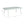 Mariano Steel Loveseat and Table, Off White & Grey