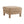 Coffee Ottoman with Boucle Fabric