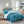 8 Piece Printed Seersucker Comforter and Quilt Set Collection Aqua King/Cal King