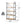 Yorktown Industrial 5 Shelf Bookcase with Metal Pipework and Solid Fir - Natural