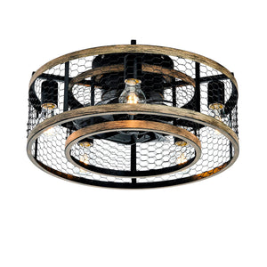 20'' Cage Ceiling Fan With Remote Control