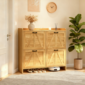 Farmhouse Style Shoe Cabinet