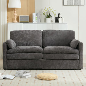 Cozy Upholstered Cushion Loveseat Sofa For Living Room