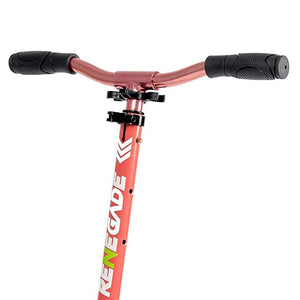 Hurtle Adjustable and Foldable Kick Scooter with High Impact Wheels, Watermelon - TRAPSKI