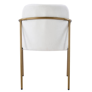 Modern Glam Upholstered Dining Chairs (Set of 2)