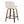 Toriano - Contemporary Fixed Height Counter Stool Swivel With Square Footrest (Set of 2)