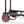 Pyle Compact Adjustable Folding Hand Truck Dolly Platform Equipment Cart, Black