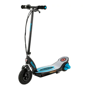 Razor Power Core E100 Electric Scooter with Aluminum Deck and Hand Brake, Blue - TRAPSKI