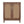 Sideboard Buffet Cabinet With Handwoven Rattan Doors (Set of 2) - Dark Brown