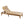 TOPMAX Acacia Wood Chaise Lounge