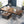 L-Shaped Executive Desk With Mobile File Cabinet, Large Home Office Workstation With Drawers And Shelves - Brown / Black