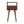 Solid Wood Mini Nightstand, 1-Drawer, 1 Open Slot, Chestnut