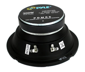 4) Pyle PDMR6 MidRange 6.5" 1200W Car Mid Bass Mid Range Woofers Audio Speakers - TRAPSKI