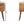 Solid Wood Mini Curved Nightstand, 2-Drawers, Oak-ish
