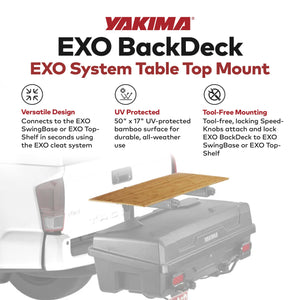 YAKIMA EXO BackDeck Table Top Mount Accessory for EXO Cargo Hitch Rack System
