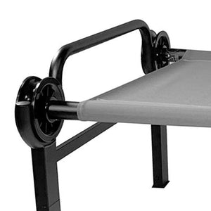 Disc-O-Bed Single Cot, Portable Sleep Solution for Tents & Cabins, Grey, Large