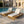 Teak Finish Acacia Wood Chaise Lounge with 4-Inch Cushion