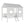 Twin Size Low Loft House Bed With Roof And 2 Front Windows - White