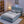 Upholstered Bed With Oversized Rabbit Ear Headboard, LED Lights & 4 Storage Drawers