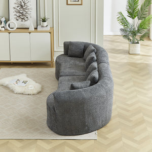 Curved Sectional Sofa - Oversized Modern Design