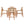 30.5 Inch Seat Height Outdoor Acacia Solid Wood Patio Furniture Set