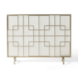 Dorothy Modern Single Panel Iron Fire Screen
