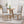 French Country Style Dining Chair with Upholstered Seating and Fluted Legs