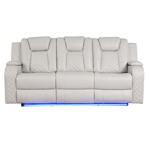 Benz - Power Recliner Set With LED Lighting And USB Charging