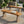 Outdoor Acacia Wood Bench Set of 2 with Teak Finish
