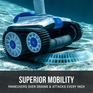 Hayward TracVac Lightweight Suction Vacuum Cleaner for In Ground Pools, White
