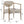 Beige PU Leather Dining Room Chair with Metal Frame