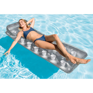 Intex 18-Pocket Mattress Suntanner Pool Lounger w/ Headrest (4 Pack) | 58894EP